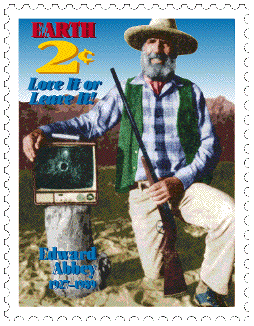 Edward Abbey - Earth, Love It or Leave It - Two Cents Postage